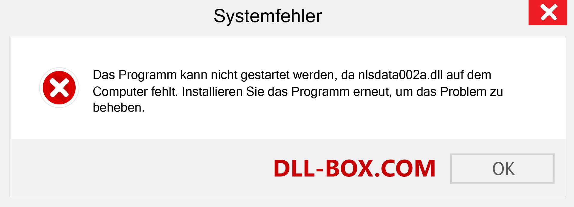 nlsdata002a.dll-Datei fehlt?. Download für Windows 7, 8, 10 - Fix nlsdata002a dll Missing Error unter Windows, Fotos, Bildern