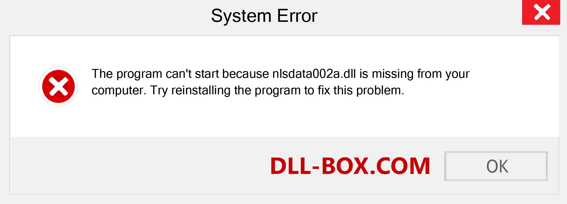  nlsdata002a.dll file is missing?. Download for Windows 7, 8, 10 - Fix  nlsdata002a dll Missing Error on Windows, photos, images