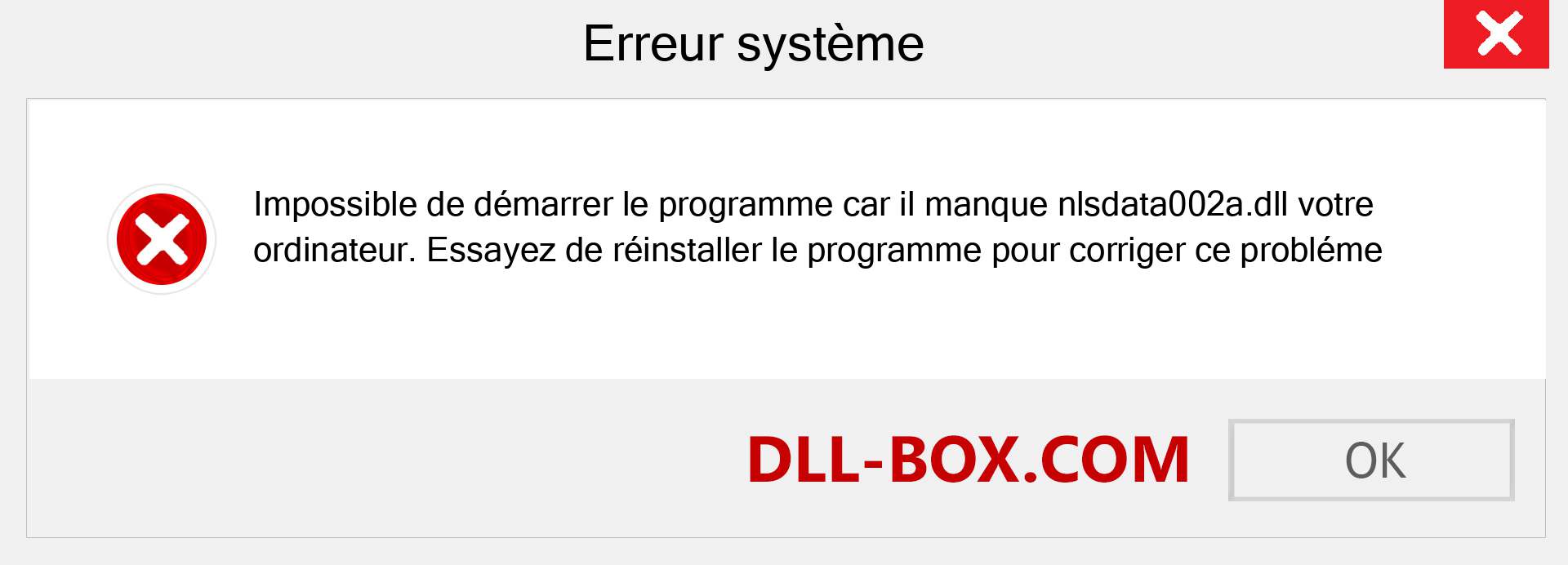 Le fichier nlsdata002a.dll est manquant ?. Télécharger pour Windows 7, 8, 10 - Correction de l'erreur manquante nlsdata002a dll sur Windows, photos, images